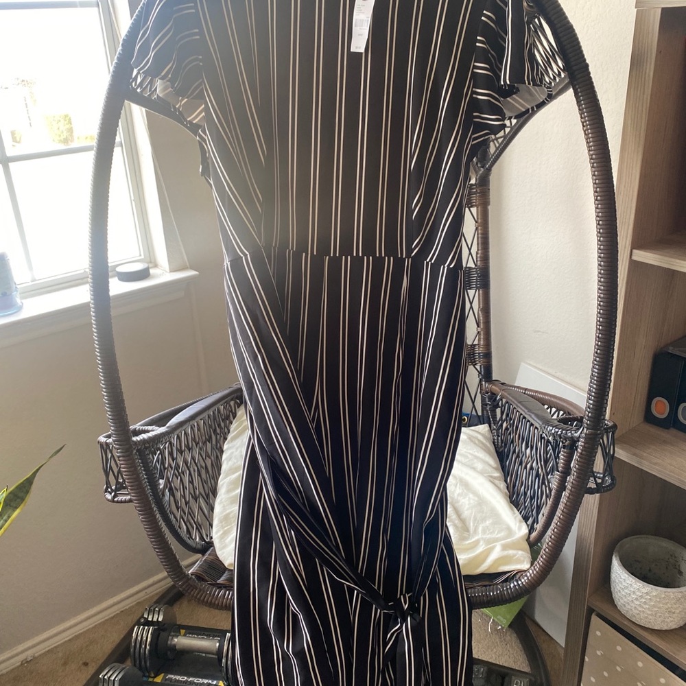 NWT Lane Bryant Striped Jumpsuit